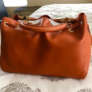 Sonia orange leather Ferragamo handbag